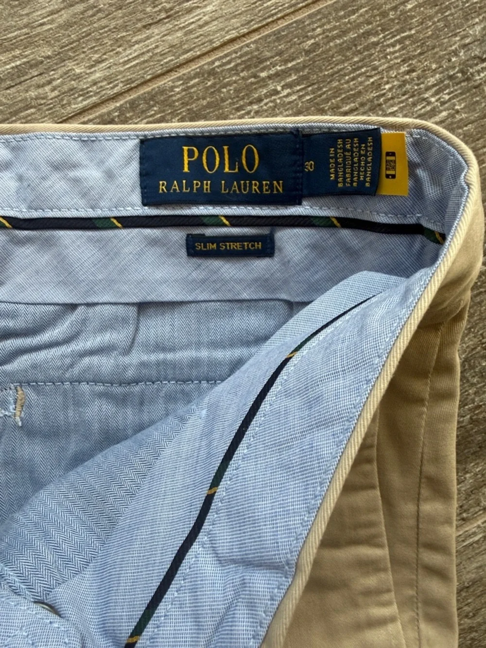Polo Ralph Lauren Men's Casual Beige Chino Shorts Sl Stretch Size 30